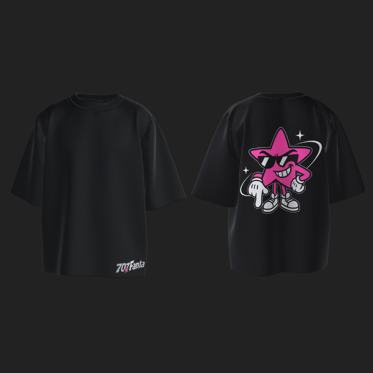 PINK STAR LOGO SHIRT