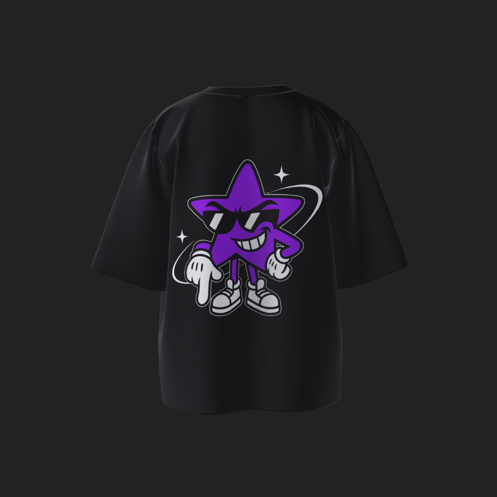 PURPLE STAR LOGO SHIRT